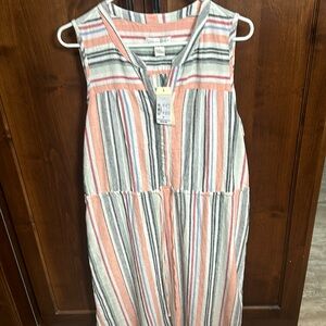 Women’s stripe dress. Christoper & Banks size M. New with tags.